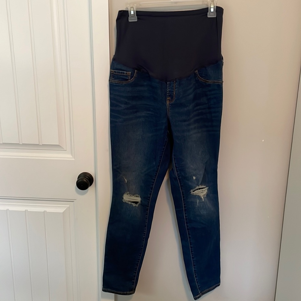 Old Navy - maternity, skinny jeans.
